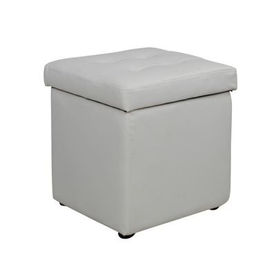 ΣΚΑΜΠΩ ΜΕ ΑΠΟΘΗΚΕΥΤΙΚΟ ΧΩΡΟ PU ΛΕΥΚΟ CUBE HM224.02 37.5X37.5X39