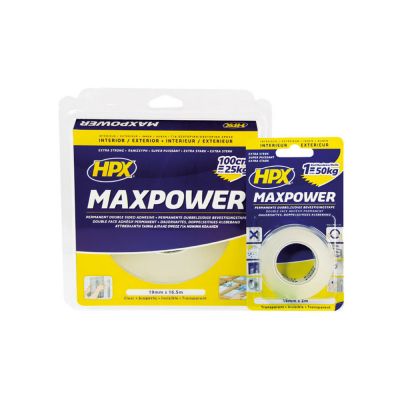 ΑΥΤΟΚΟΛΛΗΤΗ ΤΑΙΝΙΑ ΔΙΠΛΗΣ ΟΨΕΩΣ HPX ΜΑΧ POWER  19mm x 2m