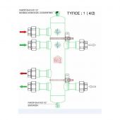 ΥΔΡΑYΛIΚΟΣ ΔΙΑΧΩΡΙΣΤΗΣ AquaPlus INTERPLAST ΤΥΠΟΣ 1 (4/2) 160/75