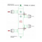 ΥΔΡΑYΛIΚΟΣ ΔΙΑΧΩΡΙΣΤΗΣ AquaPlus INTERPLAST ΤΥΠΟΣ 3 (2/2-2) 90/32