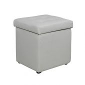 ΣΚΑΜΠΩ ΜΕ ΑΠΟΘΗΚΕΥΤΙΚΟ ΧΩΡΟ PU ΛΕΥΚΟ CUBE HM224.02 37.5X37.5X39